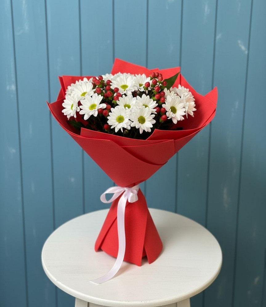 Букет цветов из: Хризантемы в Бакшеево