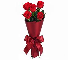 Букет 5 Красных роз Эдлесс Лав в Бакшеево