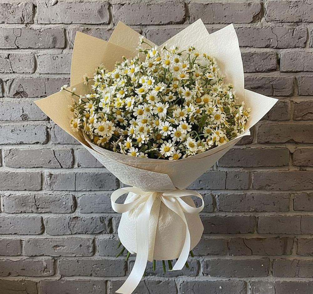 Букет цветов из: Ромашки в Бакшеево