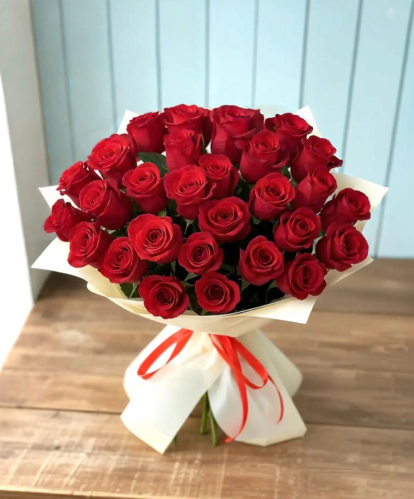 Букет 29 Красных роз в Бакшеево