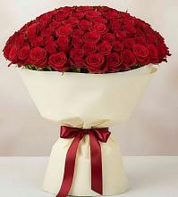 Букет 101 Красная роза Милано в Бакшеево