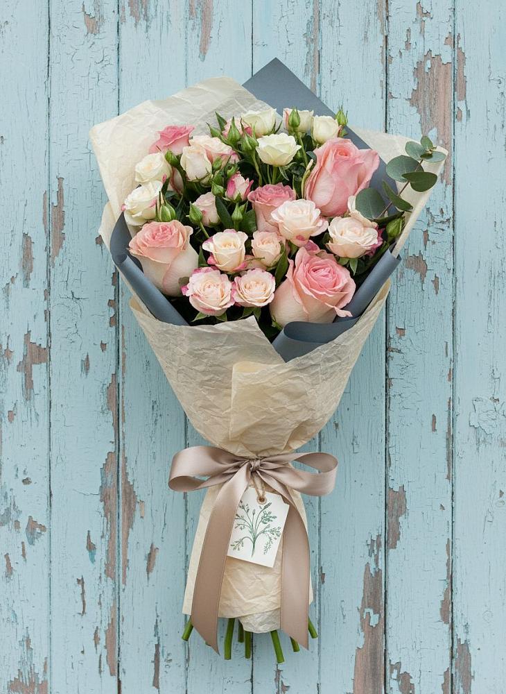 Букет цветов из: Розы в Бакшеево