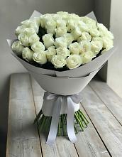 Букет 35 Белых роз в Бакшеево