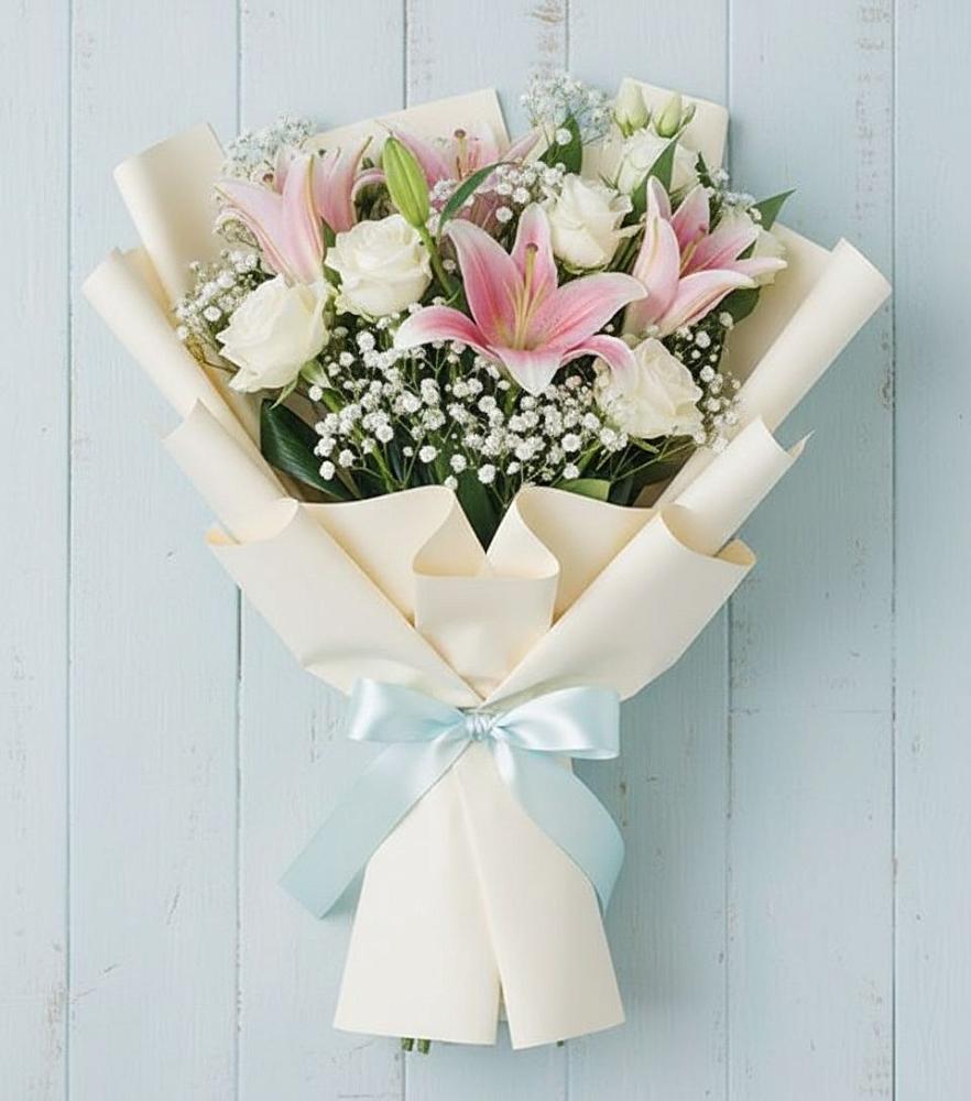 Букет цветов из: Лилии в Бакшеево