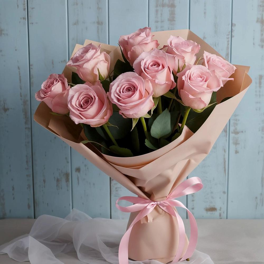 Букет цветов из: Розы в Бакшеево