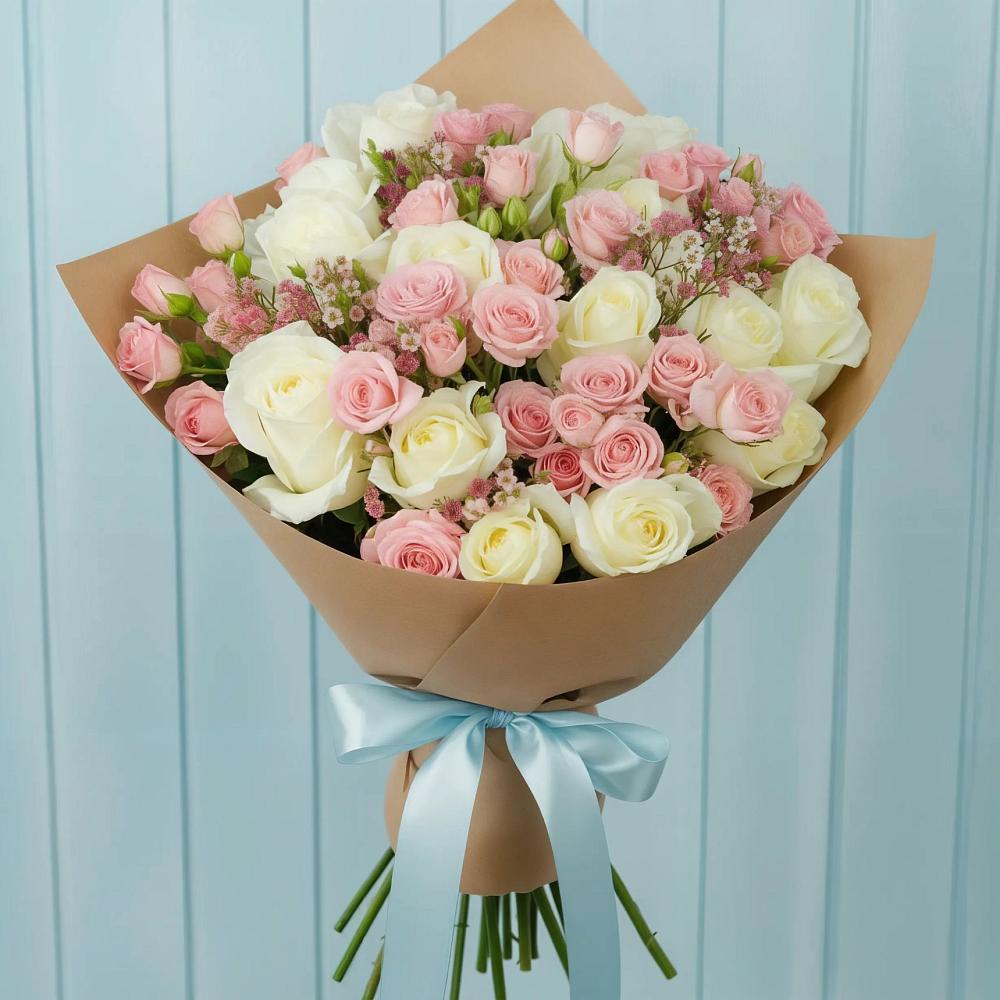 Букет цветов из: Розы в Бакшеево