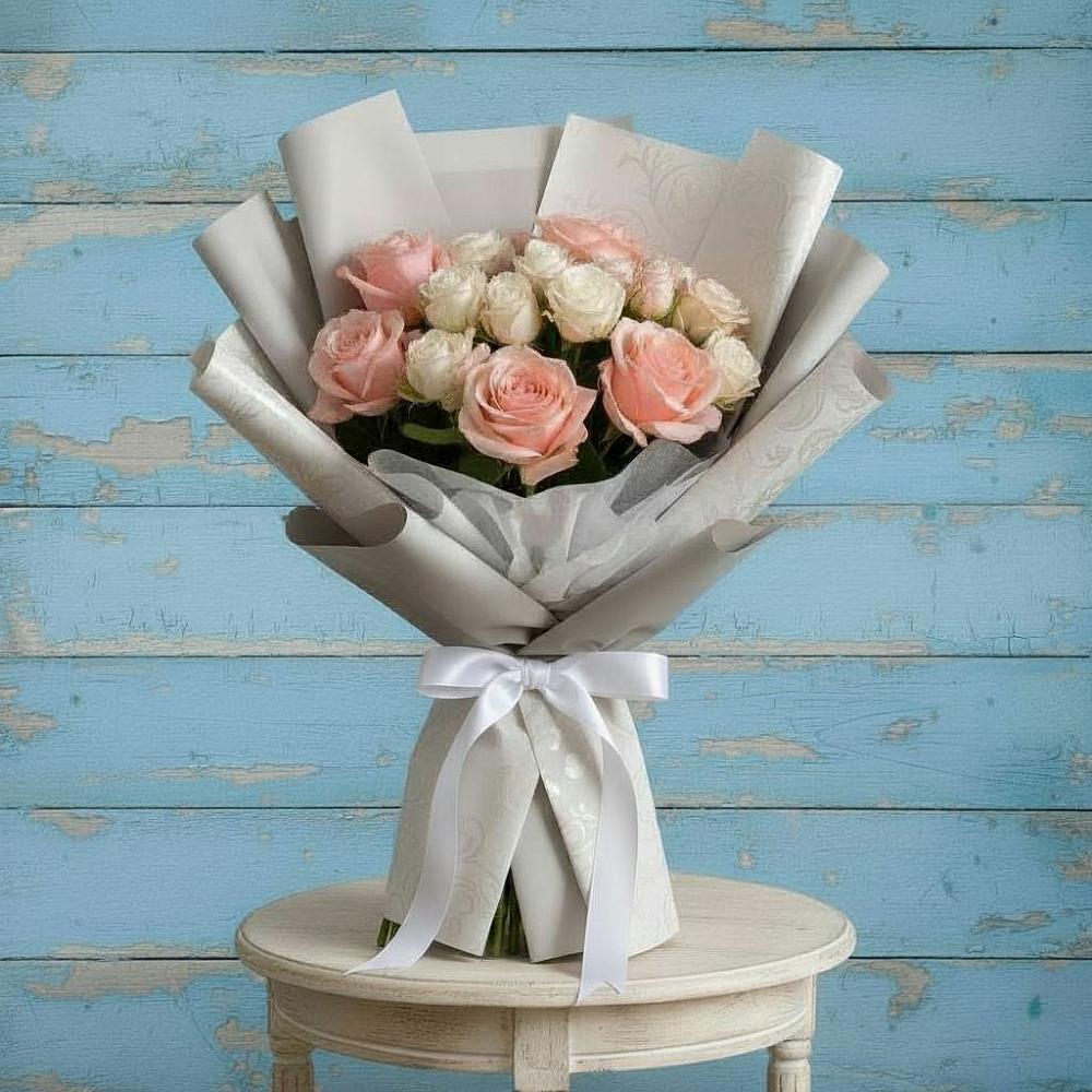 Букет цветов из: Розы в Бакшеево