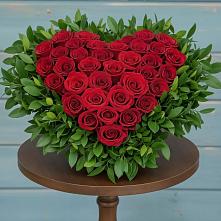 Цветочная композиция из Розы в виде сердца #REPLACE_PRED# Бакшеево