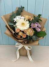 Букет цветов из:  Герберы и Хризантемы в Бакшеево