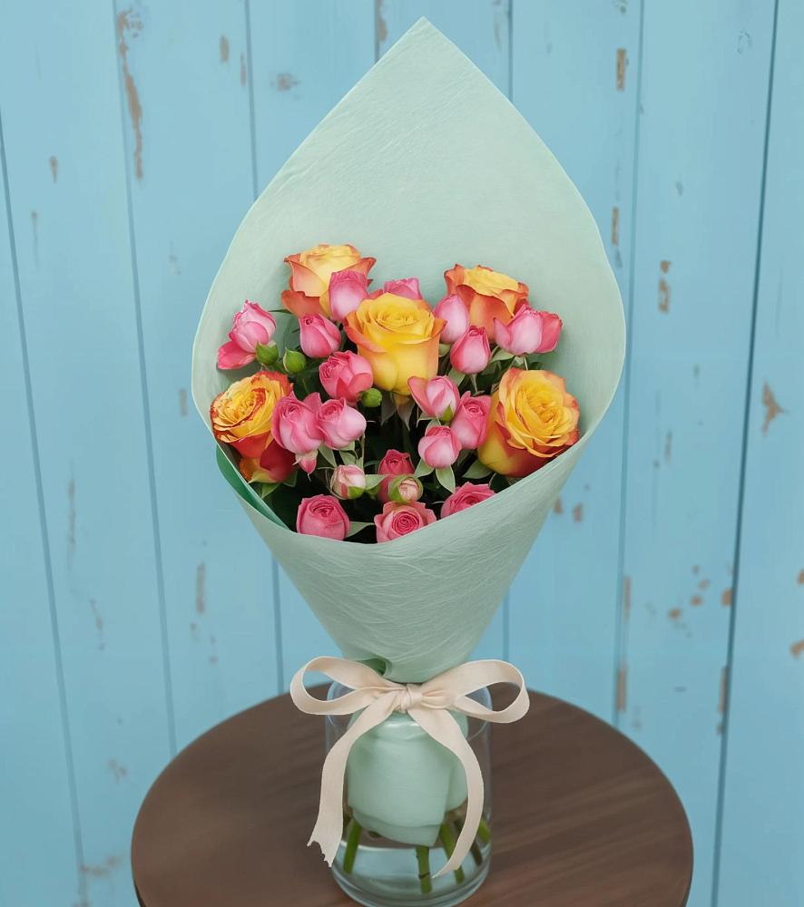 Букет цветов из: Розы в Бакшеево