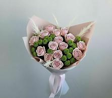 Букет цветов из:  Розы и Хризантемы в Бакшеево