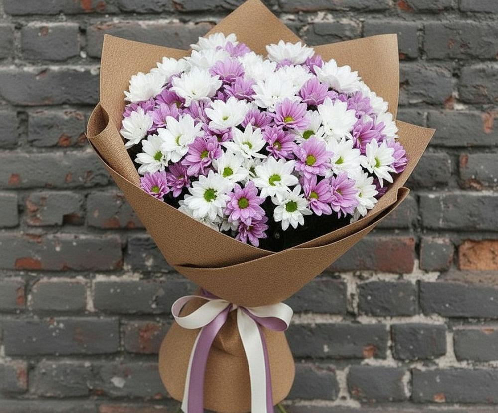 Букет цветов из: Хризантемы в Бакшеево