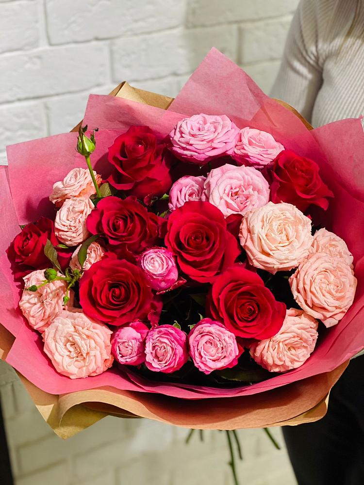 Букет цветов из: Розы в Бакшеево