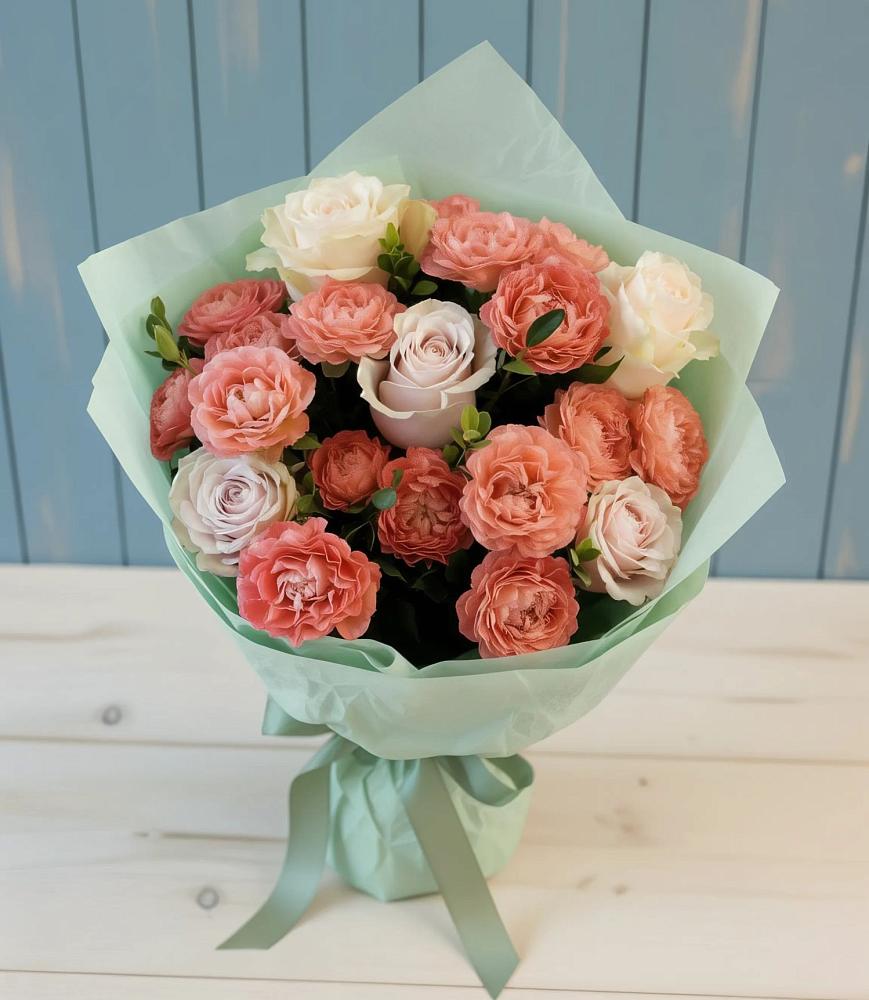 Букет цветов из: Розы в Бакшеево