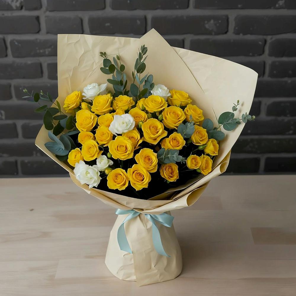 Букет цветов из: Розы в Бакшеево