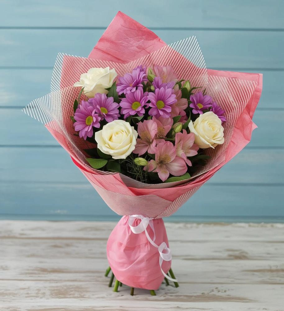 Букет цветов из: Герберы в Бакшеево